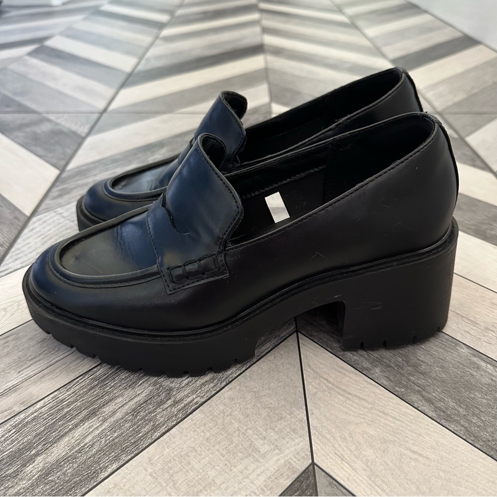Women’s Black Chunky Loafers